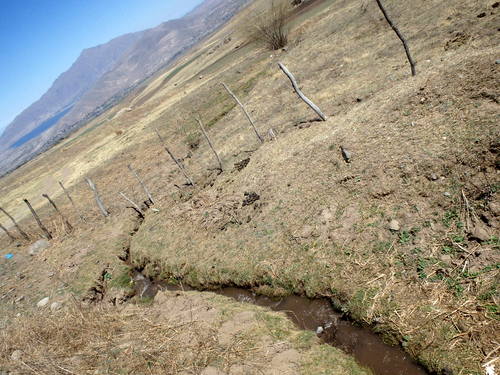 This is the first water run off that we have seen in 48 hours.